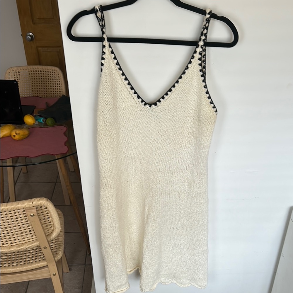 Crochet knit tank summer dress